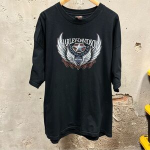 Harley Davidson Vintage Y2K Myrtle Beach Angel Wing Graphic Biker T-Shirt 3X 3XL